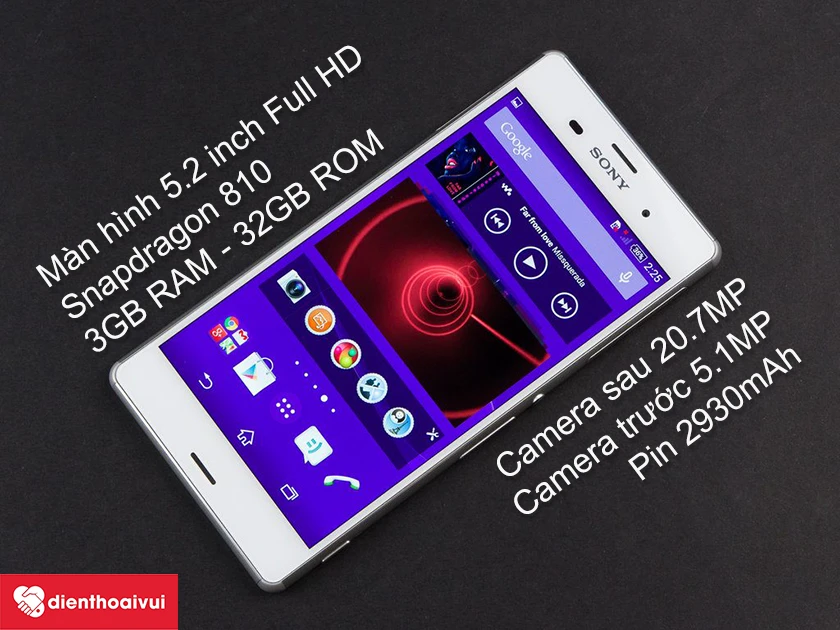 Sony Xperia Z4 được trang bị vi&ecirc;n pin 2930mAh