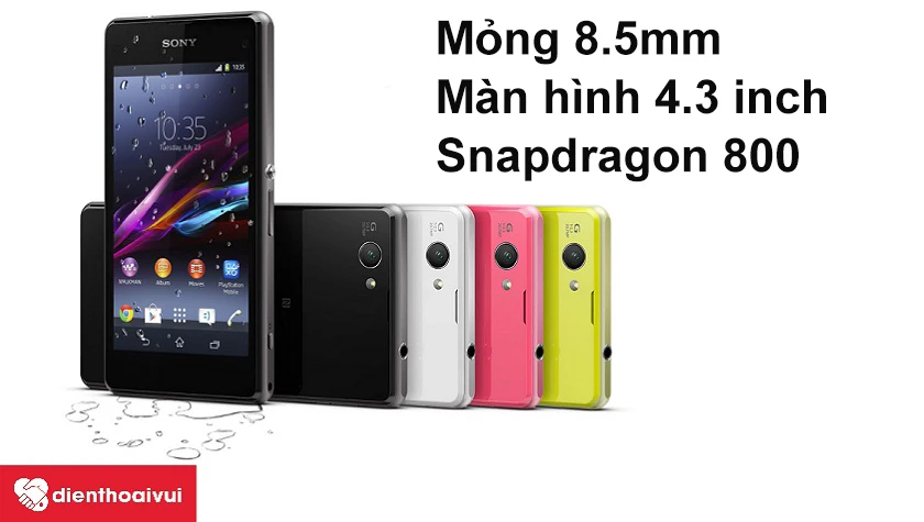 Sony Xperia Z1 Compact mỏng 8.5mm, tốc độ vượt trội với Snapdragon 800