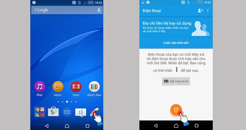 Nhập lệnh *#*#7378423#*#*