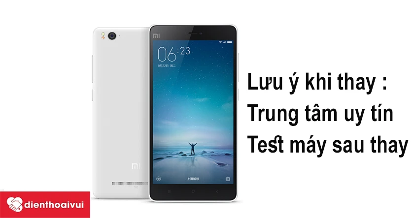 Những lưu &yacute; khi thay rung Xiaomi Mi 4c