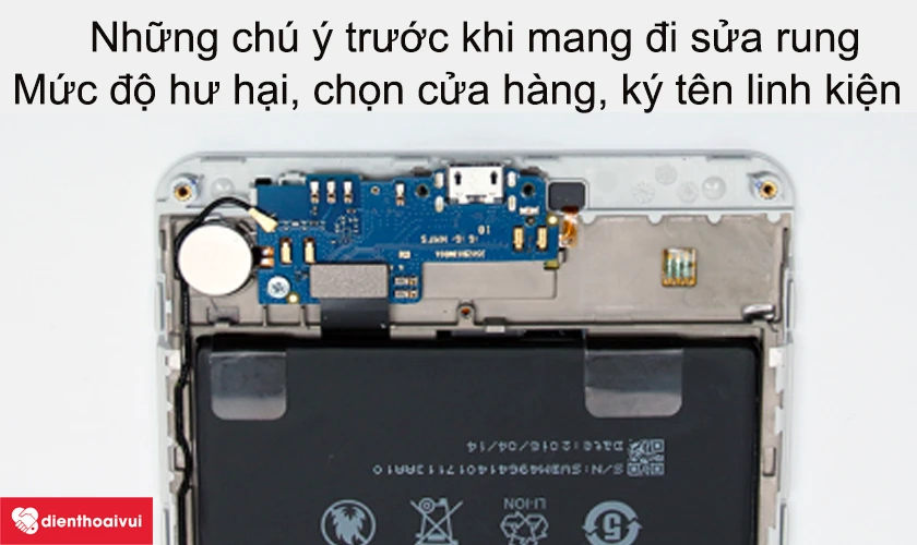 Những kinh nghiệm khi mang điện thoại đi sửa rung