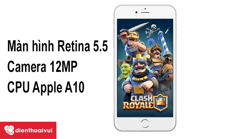 iPhone 7 Plus m&agrave;n h&igrave;nh Retina sắc n&eacute;t, CPU Apple A10 mạnh mẽ