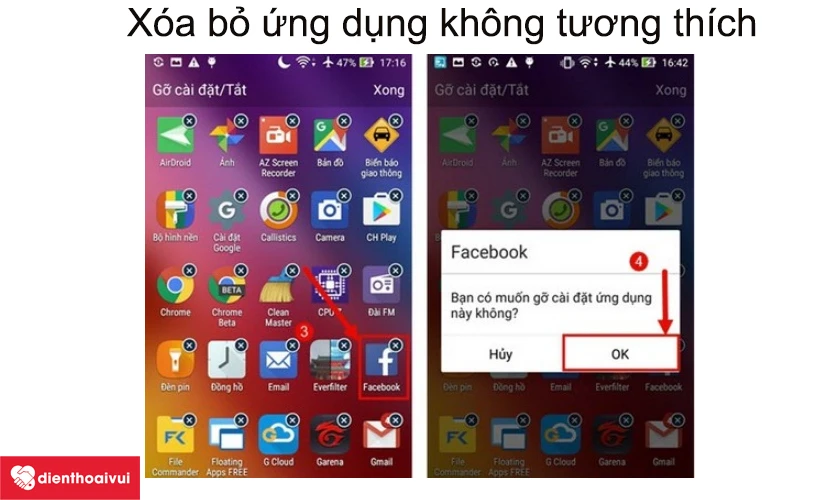 x&oacute;a bỏ ứng dụng kh&ocirc;ng r&otilde; nguồn gốc