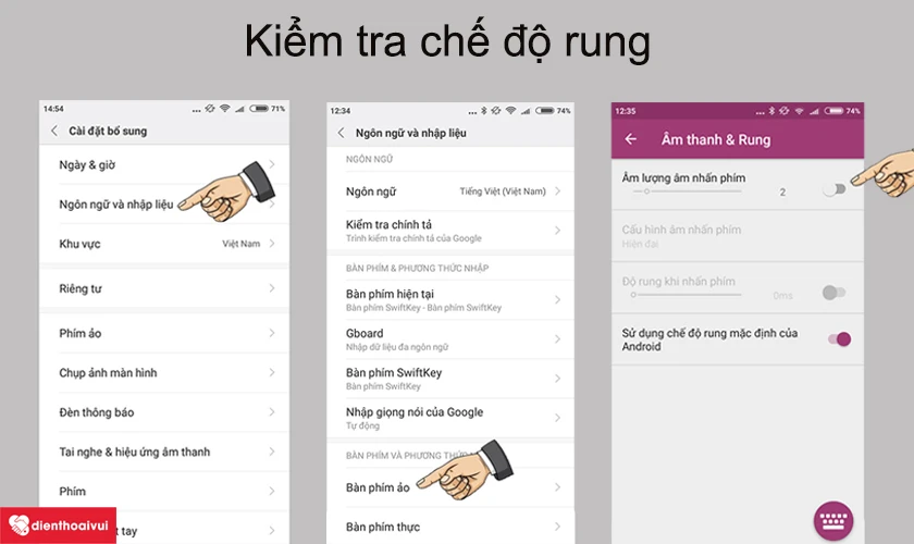 Khắc phục Điện thoại Xiaomi Note 5 Pro khi rung bị yếu