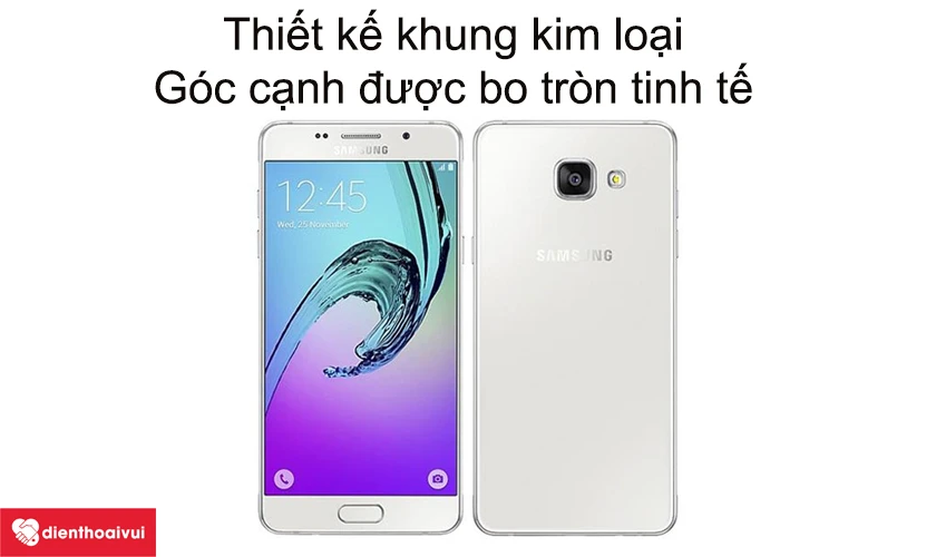 Thiết kế khung kim loại, g&oacute;c cạnh được bo tr&ograve;n tinh tế