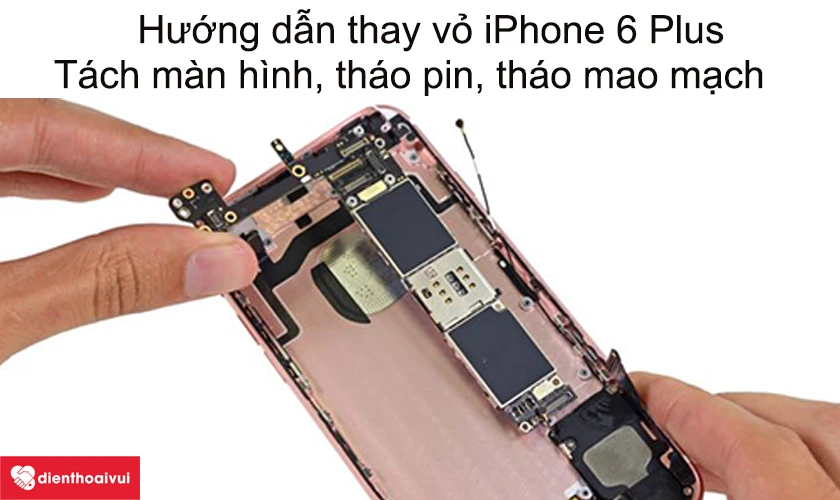 Hướng dẫn c&aacute;ch thay vỏ của iPhone 6 Plus