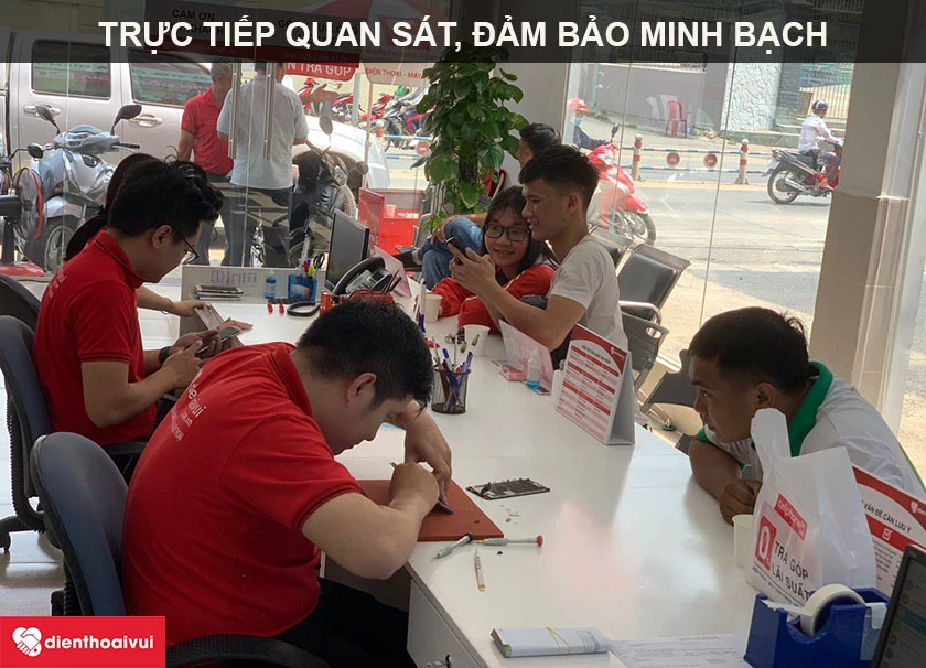 Điện Thoại Vui còn ghi điểm với chính sách minh bạch trong mọi khâu thực hiện