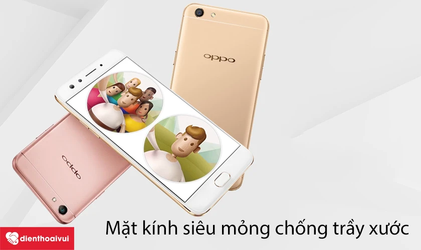 OPPO F3 - Thiết kế mặt kính siêu mỏng chống trầy xước