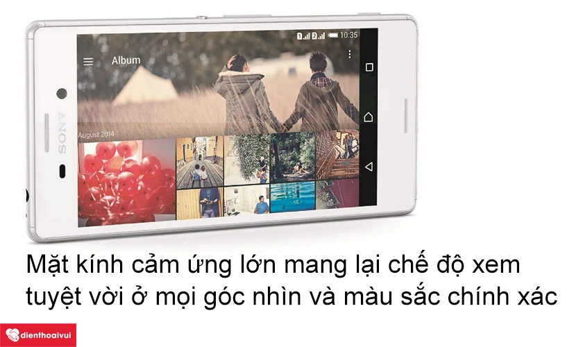 Xperia M4 Aqua - mặt kính 5 inch, tấm nền IPS