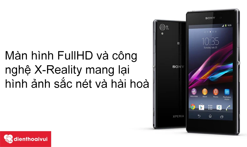 M&agrave;n h&igrave;nh FullHD v&agrave; c&ocirc;ng nghệ X-Reality