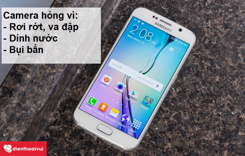 Nguyên nhân camera trước bị hỏng