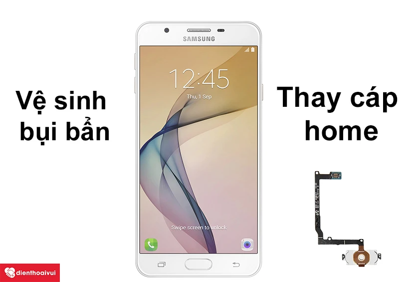 vệ sinh nút home