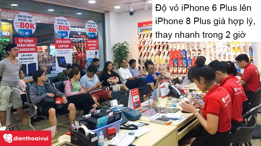 Độ vỏ iPhone 6 Plus lên iPhone 8 Plus uy tín, giá tốt tại Điện Thoại Vui
