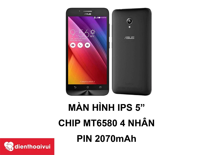 Asus Zenfone Go &ndash; Smartphone gi&aacute; rẻ c&oacute; thời lượng pin d&agrave;i 2070 mAh