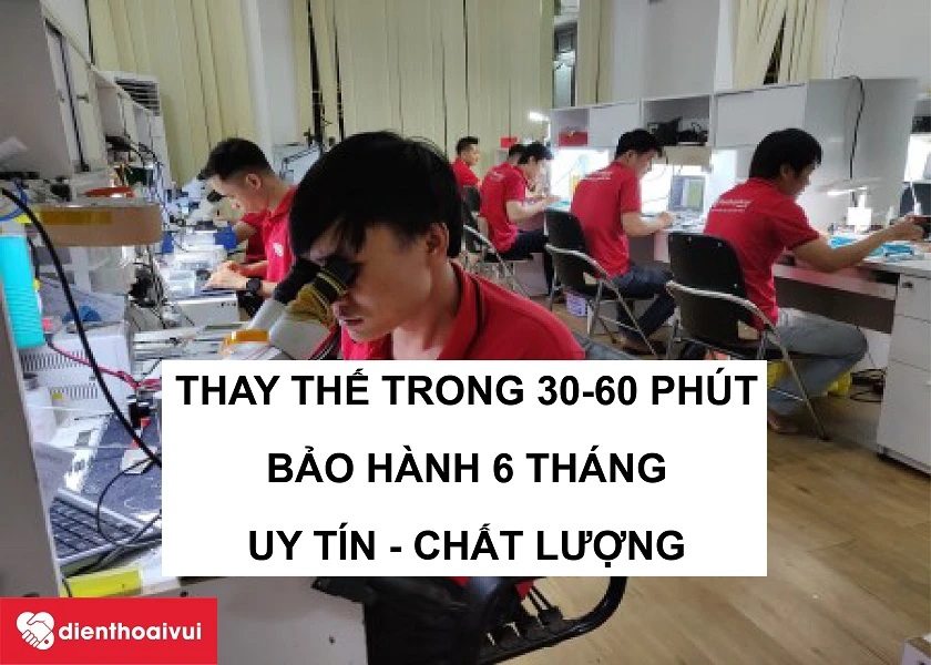 Dịch vụ thay c&aacute;p nguồn iPhone 6 Plus uy t&iacute;n, bảo h&agrave;nh d&agrave;i tại Điện Thoại Vui