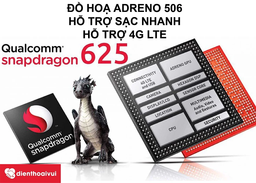 Chip Snapdragon 625 cho hiệu năng mạnh mẽ tr&ecirc;n Xiaomi Mi 4 Prime