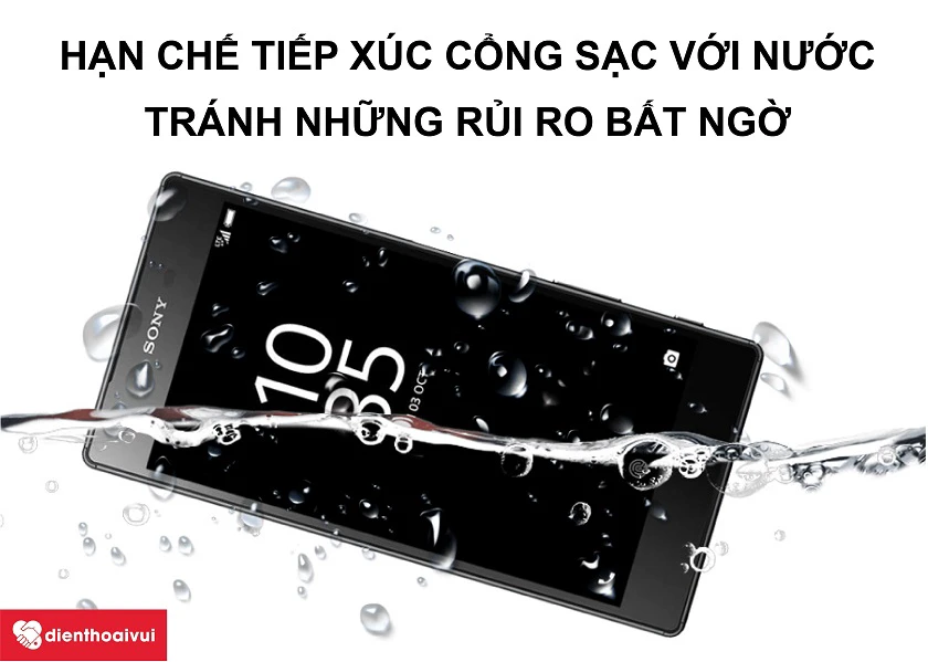 Không nên tiếp xúc với nước quá nhiều