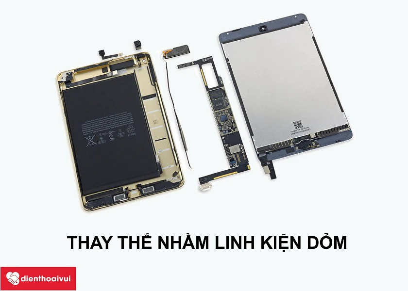 Thay thế linh kiện kh&ocirc;ng đạt chất lượng