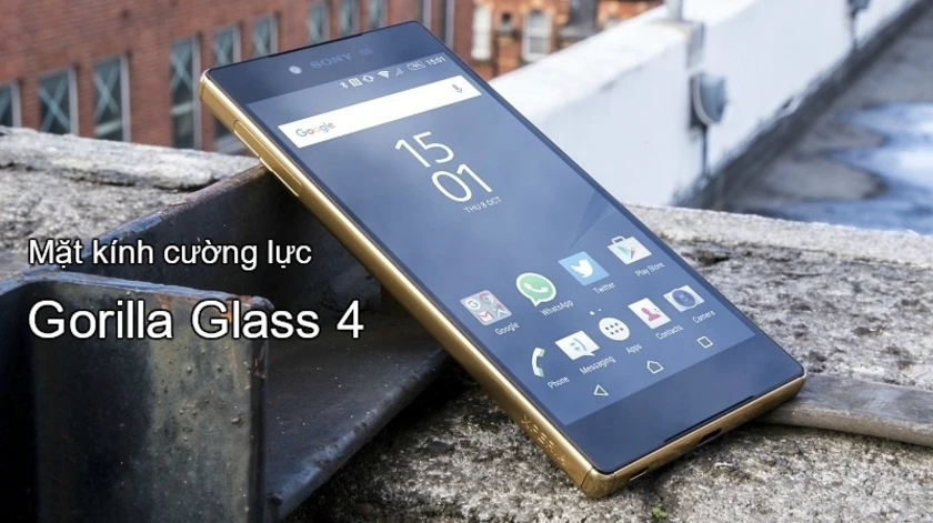 Sony Xperia Z5 Premium sử dụng k&iacute;nh cường lực Gorilla Glass 4