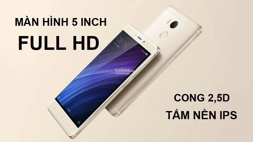 Xiaomi Redmi 4 Prime &ndash; m&agrave;n h&igrave;nh 5 inches c&oacute; độ ph&acirc;n giải Full HD