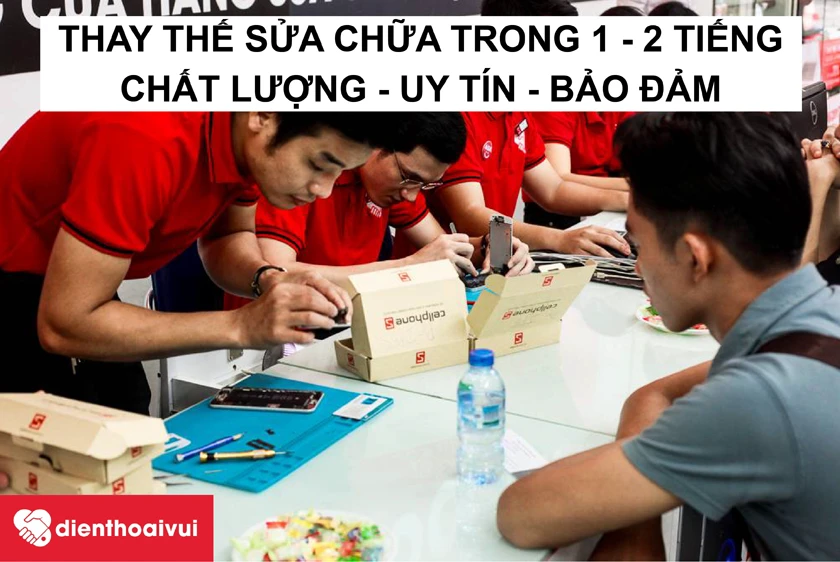 Dịch vụ thay k&iacute;nh lưng iPhone 8 Plus gi&aacute; tốt tại Điện Thoại Vui