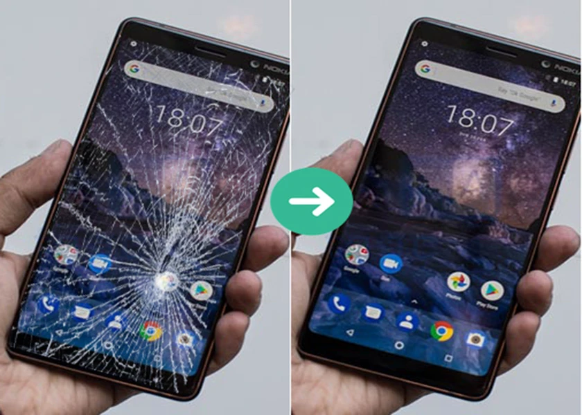 Những lưu &yacute; khi thay k&iacute;nh Nokia 7