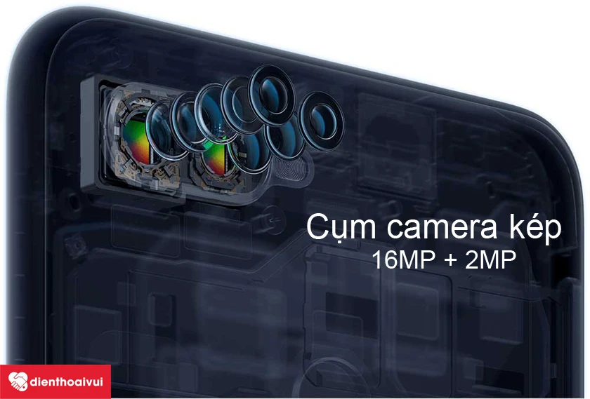 Cụm camera k&eacute;p ch&iacute;nh của F9