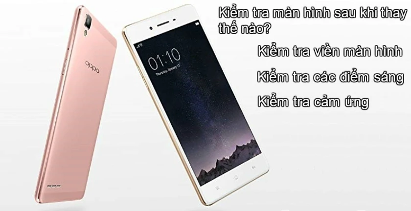 kiểm tra màn hình sau khi sửa
