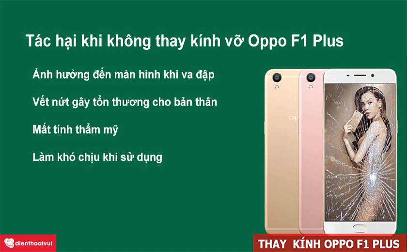 T&aacute;c hại khi cố sử dụng mặt k&iacute;nh vỡ
