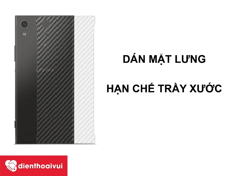 Hướng dẫn d&aacute;n miếng d&aacute;n bảo vệ mặt lưng Sony Xperia XA1 Ultra