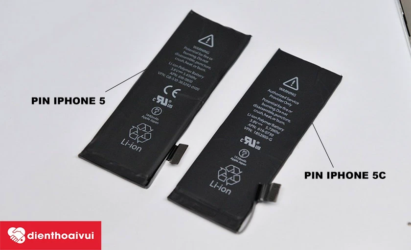 pin iPhone 5c chính hãng Pisen 