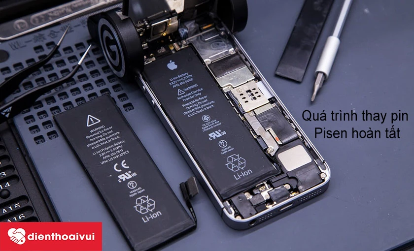 thay pin iPhone 5C khi bị chai 