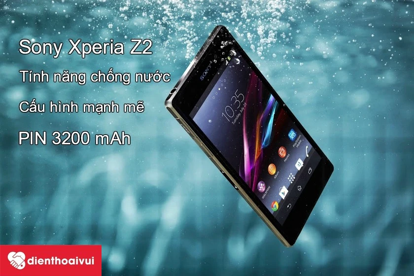 Sony Xperia Z2 sở hữu m&agrave;n h&igrave;nh 5.2 inches FullHD v&agrave; sở hữu tấm nền IPS