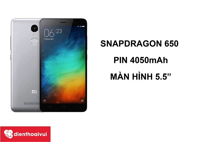 Xiaomi Redmi Note 3 Pro &ndash; Smartphone gi&aacute; rẻ cấu h&igrave;nh tốt với chip Snapdragon 650