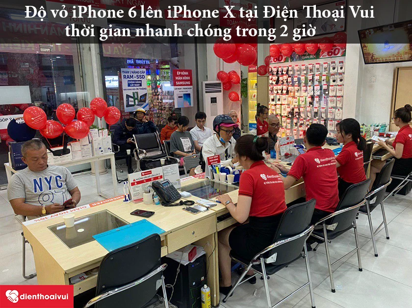 Dịch vụ thay vỏ iPhone 6 l&ecirc;n iPhone X gi&aacute; rẻ lấy ngay tại Điện Thoại Vui