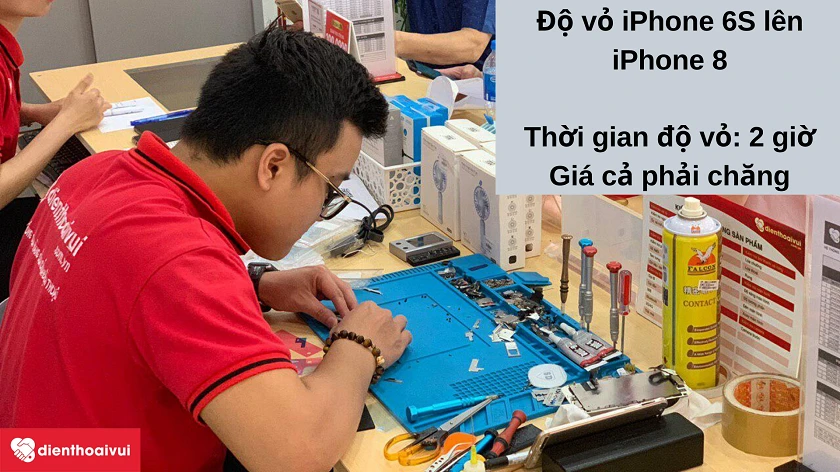 Dịch vụ độ vỏ nhanh ch&oacute;ng, gi&aacute; hợp l&yacute; tại Điện Thoại Vui