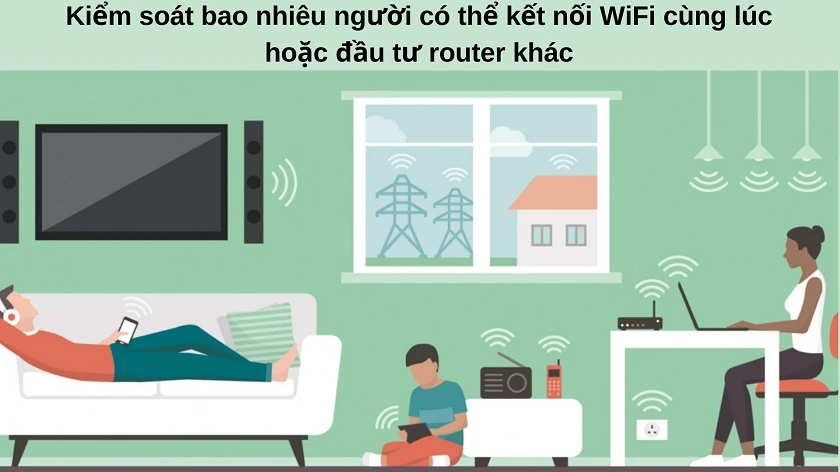 Do quá nhiều người truy cập wifi