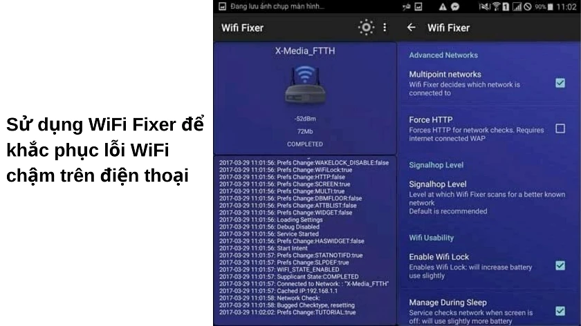 Sử dụng WiFi Fixer để khắc phục điện thoại bắt WiFi yếu