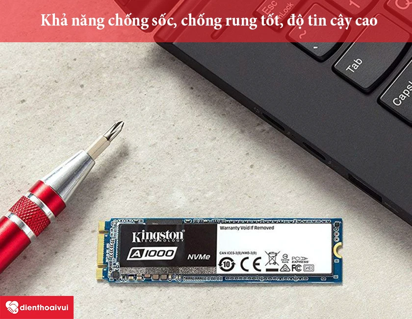 khả năng chống sốc, chống rung cực tốt