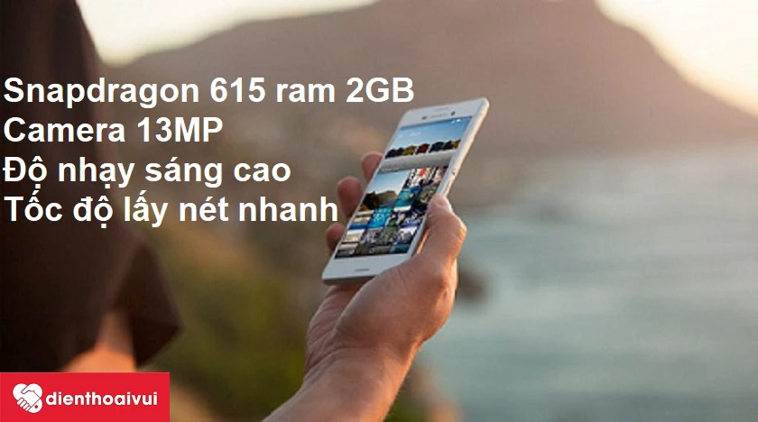 Điện thoại Sony Xperia M4 Aqua - camera chính phân giải 13MP