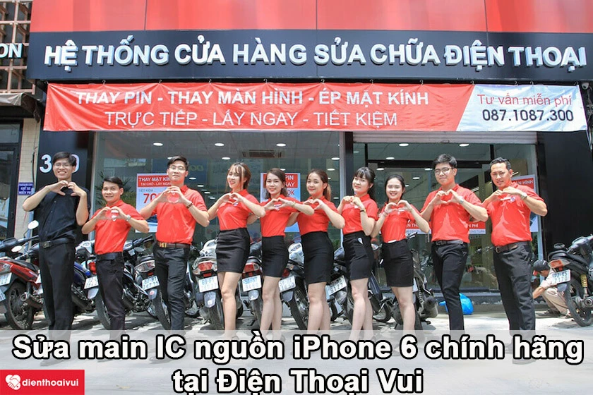 sửa main ic nguồn iphone 6