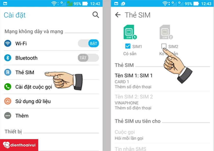K&iacute;ch hoạt chế độ 2 SIM