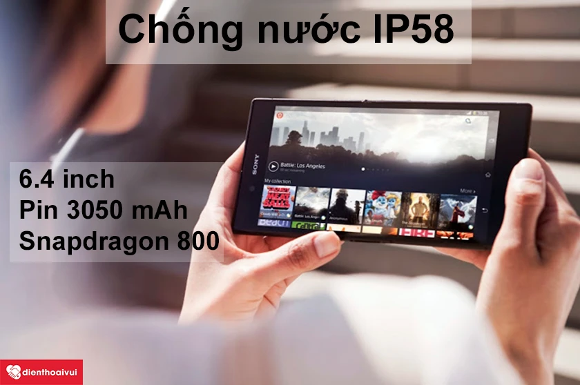 Sony Xperia Z Ultra smartphone chống thấm nước, m&agrave;n h&igrave;nh 6.4 inch, chip Snapdragon 800
