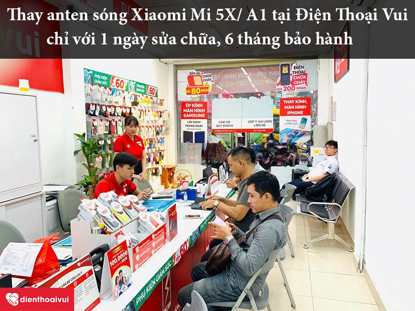 Thay anten s&oacute;ng Xiaomi Xiaomi Mi 5X/ A1 ch&iacute;nh h&atilde;ng, chất lượng &ndash; đến ngay Điện Thoại Vui