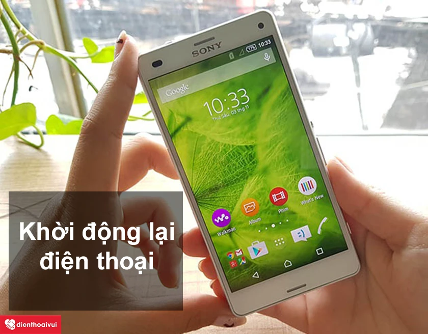 Khởi động lại điện thoại khi máy bị mất sóng