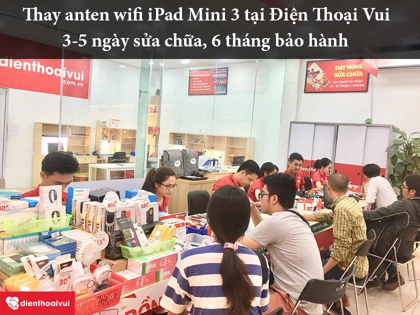 Thay anten wifi iPad Mini 3 tại Điện Thoại Vui với chất lượng v&agrave; chi ph&iacute; hợp l&yacute;