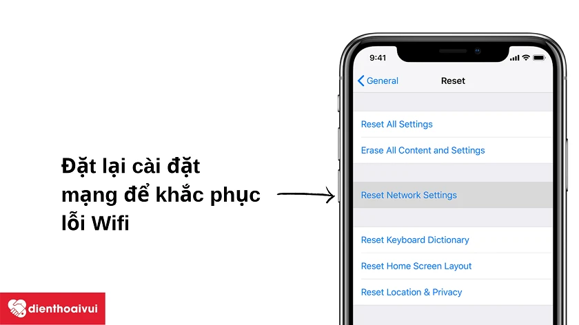 Hướng dẫn khắc phục lỗi kh&ocirc;ng thể kết nối Wifi tr&ecirc;n iPhone