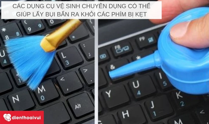 Một số việc cần l&agrave;m khi gặp c&aacute;c vấn đề li&ecirc;n quan đến b&agrave;n ph&iacute;m laptop HP Probook sử dụng dụng cụ vẹ sinh chuy&ecirc;n dụng