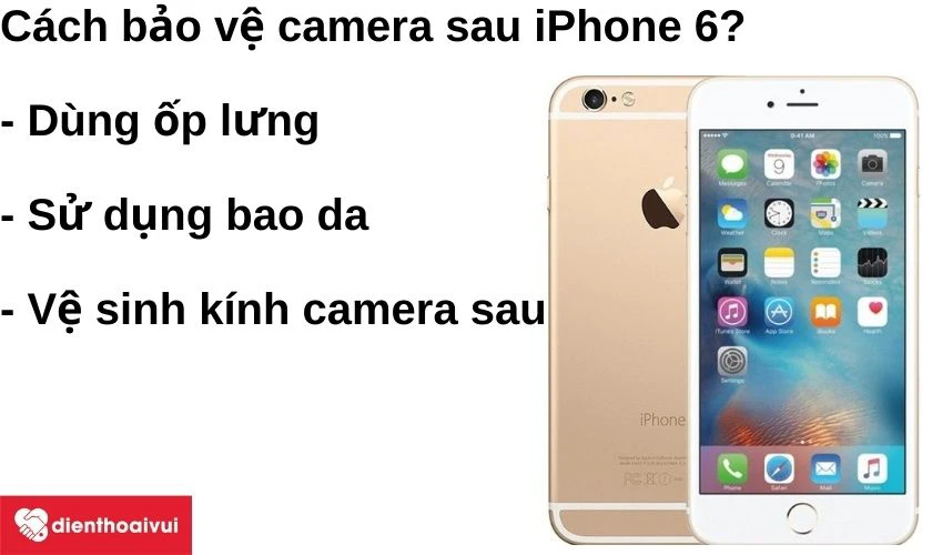 C&aacute;ch bảo vệ camera sau iPhone 6?