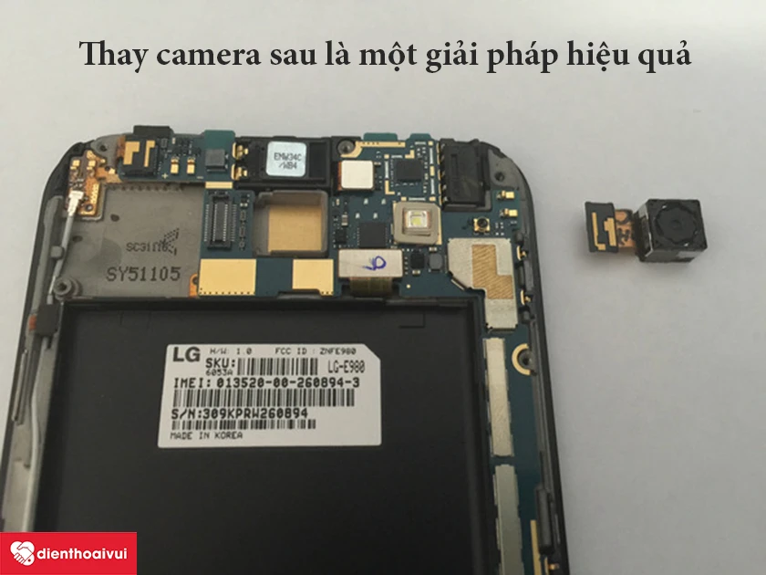 Thay camera sau LG G giải quyết được lỗi camera?